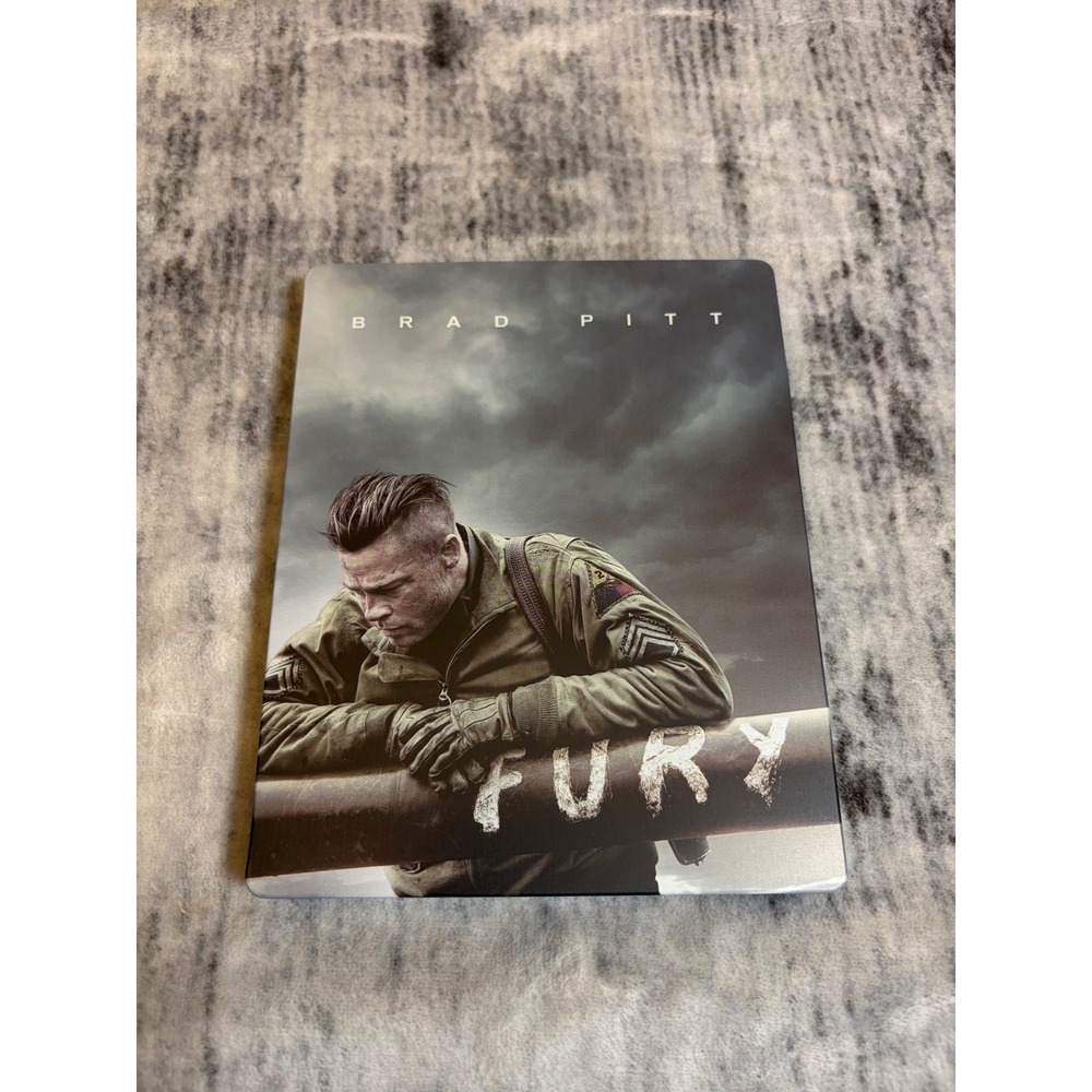 Fury Steelbook Blu-ray Brad Pitt World War II War Movie Collectible Metal Case